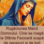 Rugaciunea Maicii Domnului. Cine se roaga la Sfanta Fecioara scapa de necazuri si de boli