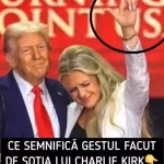 Ce semnifică gestul făcut de soția lui Charlie Kirk la funeralii