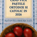 Când pică Paștele Ortodox și Catolic în 2026