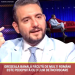Adrian Cuculis: Greșeala banală făcută de mulți români este pedepsită cu 3 luni de închisoare. Noul cod penal
