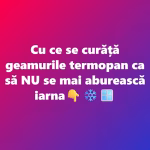 Cu ce se curata geamurile termopan ca sa nu se mai abureasca in timpul iernii