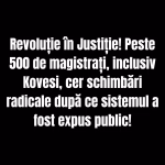 Peste 500 de magistrați cer reforme și protestează după dezvăluirile din Justiție