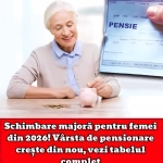 Schimbare majoră pentru femei din 2026! Vârsta de pensionare crește din nou, vezi tabelul complet