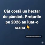 Cât costă un hectar de teren agricol în 2026. În ultimul an, prețul a explodat