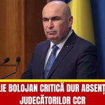Ilie Bolojan critică dur absența judecătorilor CCR de la ședința pe pensiile speciale: „Este o situație anormală și inacceptabilă”.Vezi in comentarii