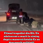 Filmul tragediei din Olt. Un adolescent a mu/rit la săniuș după o manevră fatală: Ce au descoperit polițiștii
