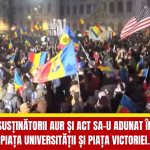PROTEST cu mii de oameni in centrul Capitalei