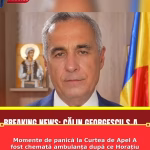 Momente de panică la Curtea de Apel A fost chemată ambulanța după ce Horațiu Potra a leșinat în sala de judecată