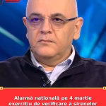 Alarmă națională pe 4 martie exercițiu de verificare a sirenelor anunțat de Raed Arafat