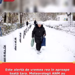 Este alertă de vremea rea în aproape toată țara. Meteorologii ANM au emis cinci coduri de ninsori și viscol