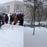 Bucureștiul, din nou sub zăpadă: viscol, zboruri întârziate și trafic îngreunat. Până când vor continua ninsorile