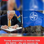 Trump amenință cu ieșirea SUA din NATO. „Nu am nevoie de Congres pentru această decizie”