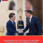 Președintele Nicușor Dan, întâlnire cu șeful NATO la Bruxelles. Cum va fi asigurată securitatea României după amenințările Iranului