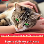 Semne delicate prin care pisica își ia rămas-bun