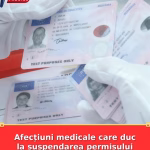 Afecțiuni medicale care duc la suspendarea permisului auto în 2026. Lista completă