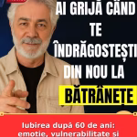 Iubirea după 60 de ani: emoție, vulnerabilitate și libertatea de a alege din nou