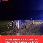 A fost activat Planul Roșu de intervenție! Autocar cu 44 de persoane s-a răsturnat în Galați