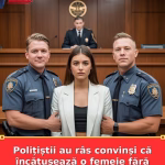 Polițiștii au râs convinși că încătușează o femeie fără apărare.