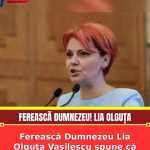 Ferească Dumnezeu Lia Olguța Vasilescu spune că pensionarii