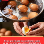 Ce sa pui in apa in care fierbi ouale ca sa le cureti usor. Ingredientul care costa mai nimic va face diferenta