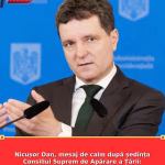 Nicușor Dan, mesaj de calm după ședința Consiliul Suprem de Apărare a Țării: „Românii nu au motive de îngrijorare”