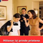 Milionar își prinde prietena umilind o servitoare