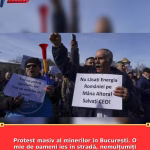 Protest masiv al minerilor în București. O mie de oameni ies în stradă, nemulțumiți de concedieri și viitorul industriei