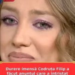 Durere imensă Codruța Filip a făcut anunțul care a întristat pe toată lumea Am plecat