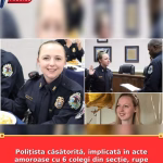 Polițista căsătorită, implicată în acte amoroase cu 6 colegi din secție, rupe tăcerea. „Au fost animale prădătoare”