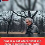 Fiul și-a dat afară tatăl din casă la insistențele soției lui