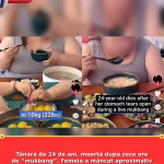 Tânără de 24 de ani, moartă după zece ore de “mukbang”. Femeia a mâncat aproximativ 10 Kg de mâncare în timpul transmisiunii live