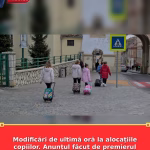 Modificări de ultimă oră la alocațiile copiilor. Anunțul făcut de premierul României Ilie Bolojan pentru 2026