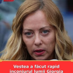 Vestea a făcut rapid înconjurul lumii Giorgia Meloni a