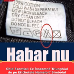 Ghid Esențial: Ce Înseamnă Triunghiul de pe Etichetele Hainelor? Simbolul Necunoscut Care Îți Strică Rufele