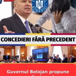 Guvernul Bolojan propune concedieri masive