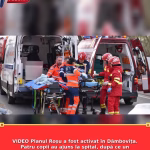 VIDEO Planul Roșu a fost activat în Dâmbovița. Patru copii au ajuns la spital, după ce un microbuz școlar s-a ciocnit cu un TIR