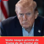 Veste neagră primită de Trump de pe frontul din Orientul Mijlociu