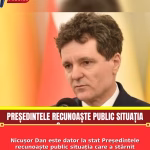 Nicușor Dan este dator la stat Președintele recunoaște public situația care a stârnit controverseVezi in comentarii