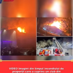 VIDEO Imagini din timpul incendiului de proporții care a cuprins un club din Germania. 750 de persoane au fost evacuate