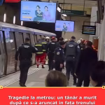Tragedie la metrou: un tânăr a murit după ce s-a aruncat în fața trenului la Stația de metrou Piața Unirii 2