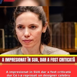 A impresionat în SUA dar a fost criticată dur Ce i-a reproșat un designer celebru Mirabelei GrădinaruVezi in comentarii