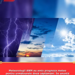 Meteorologii ANM au emis prognoza meteo pentru următoarele două săptămâni. Se anunță vânt, ploi și ninsori de Florii și de Paște