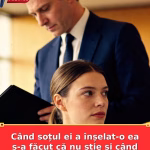 Când soțul ei a înșelat-o ea s-a făcut că nu știe și când a depus actele de divorț