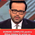 DURERE CUMPLITĂ pentru Mihai Gâdea În urmă cu puțin timp ȘI-A PIERDUT