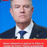 Klaus Iohannis a apărut în Sibiu la slujba de Florii. Fostul președinte le-a transmis un mesaj românilor