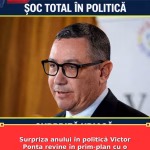 Surpriza anului în politică Victor Ponta revine în prim-plan cu o analiză dură asupra crizei economice