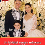 Un băiețel cerșea mâncare la o nuntă luxoasă.
