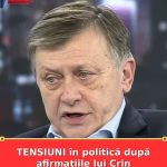 TENSIUNI în politică după afirmațiile lui Crin Antonescu USR-ul vrea