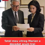 Tatăl meu vitreg Marian a decedat acum trei săptămâni.