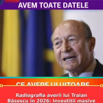 Radiografia averii lui Traian Băsescu în 2026: Investiții masive în titluri de stat și bunuri de lux